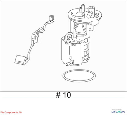 2018 Cadillac CTS Fuel Tank Mounted Pump Module Used OEM 13508816