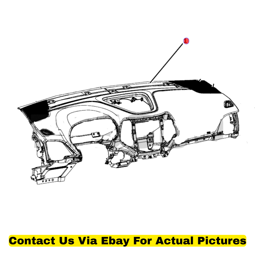 2014 Jeep Cherokee Instrument Panel Used OEM 1UH66DX9AA