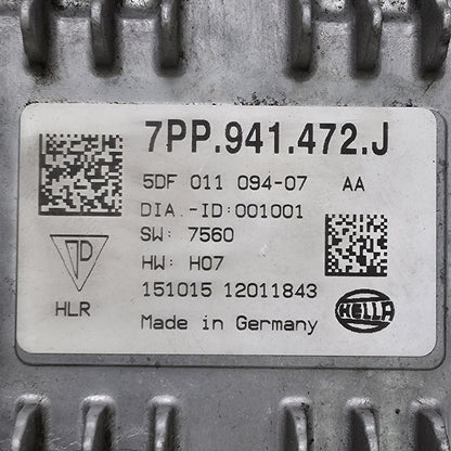 2020 Audi TT LED Headlight Power Module 7PP941472J