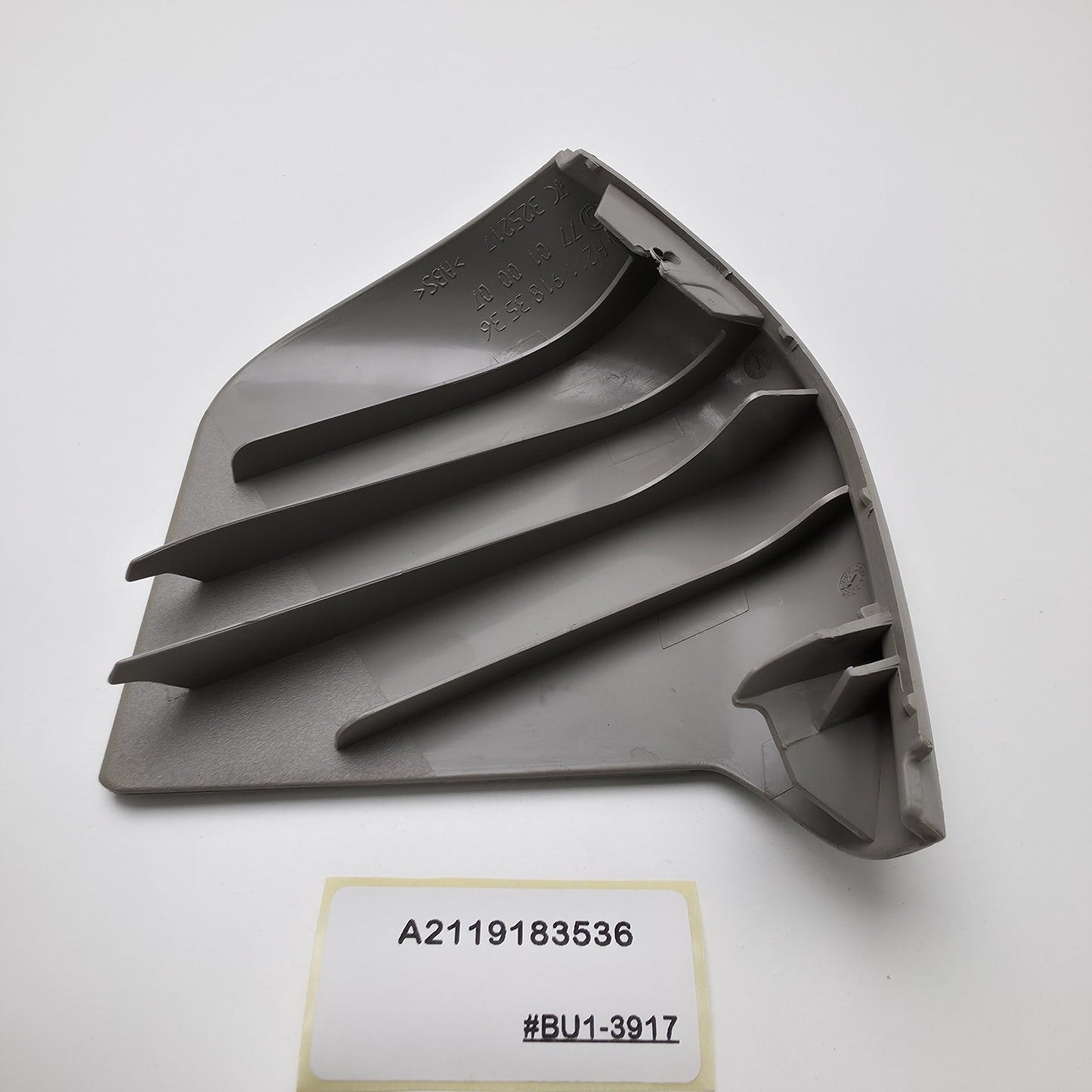 2003-2009 Mercedes E320 FRONT LEFT LOWER SEAT PLASTIC TRIM A2119183536
