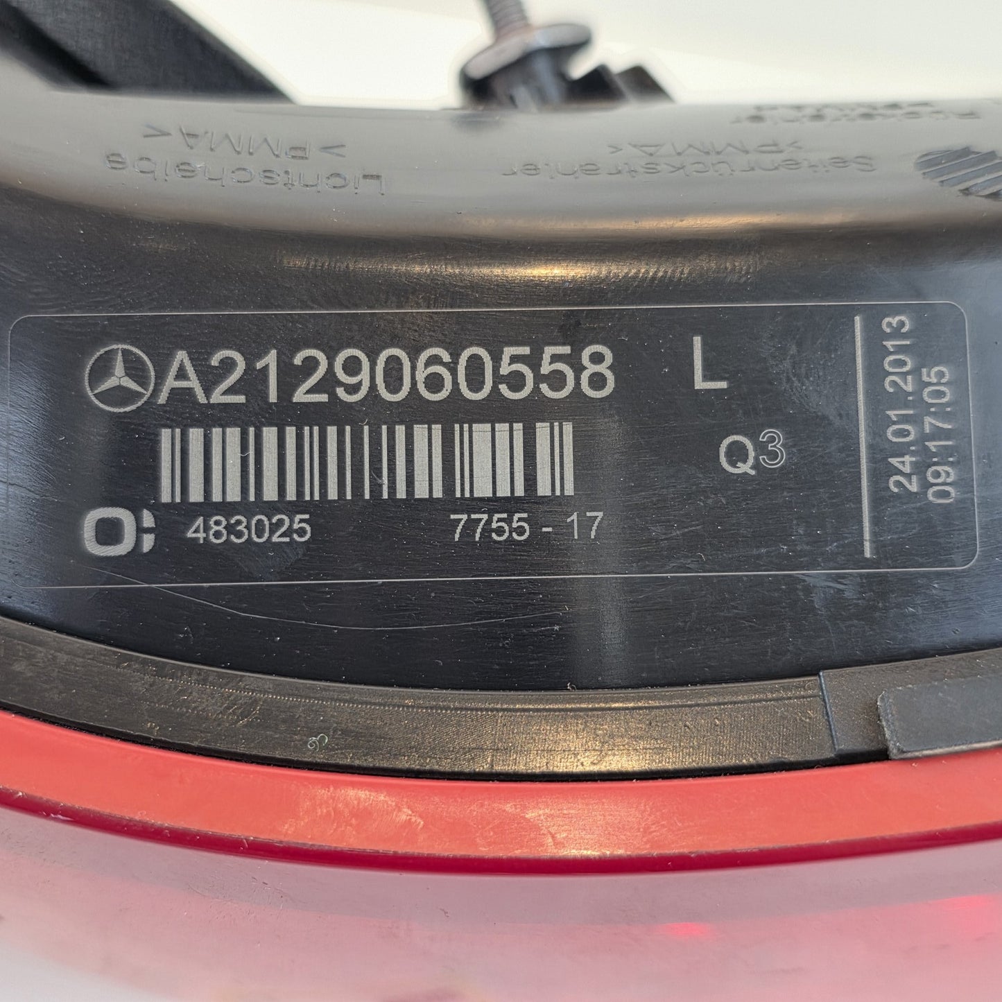 2009-2016 Mercedes-Benz E-Class W212 Taillight Left Rear Light A2129060558