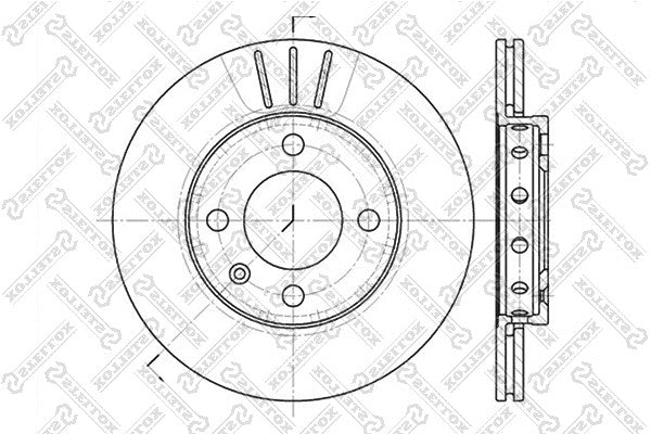 STELLOX VAG Brake Disc - 23-0372