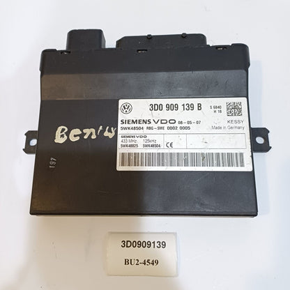 2006 Volkswagen Phaeton Kessy Control Unit 3D0909139