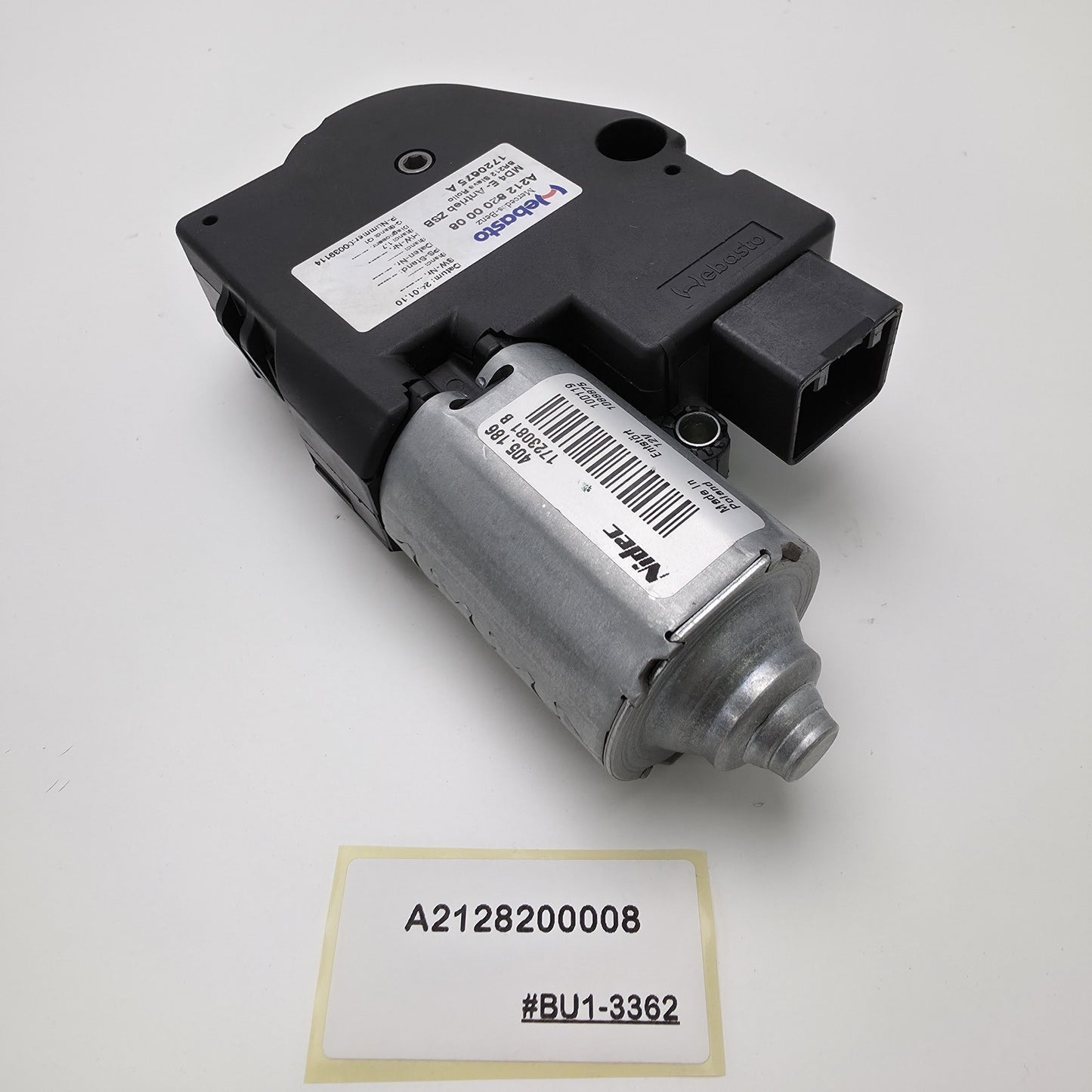 2012 Mercedes-Benz C250 Sunroof Motor A2128200008