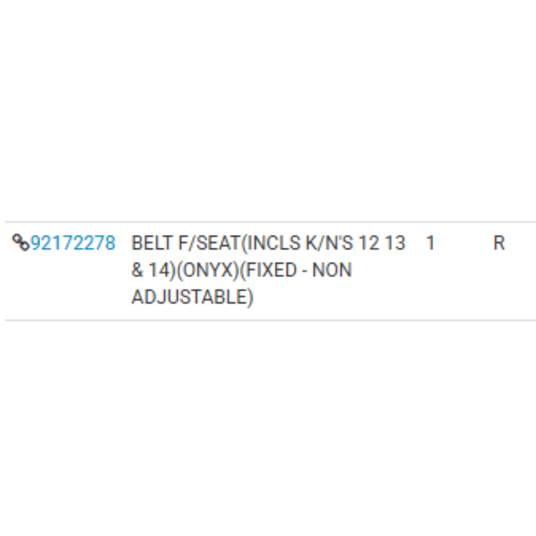 2009 Chevrolet Lumina S Right Seat Seatbelt Retractor Assembly Used OEM 92172278