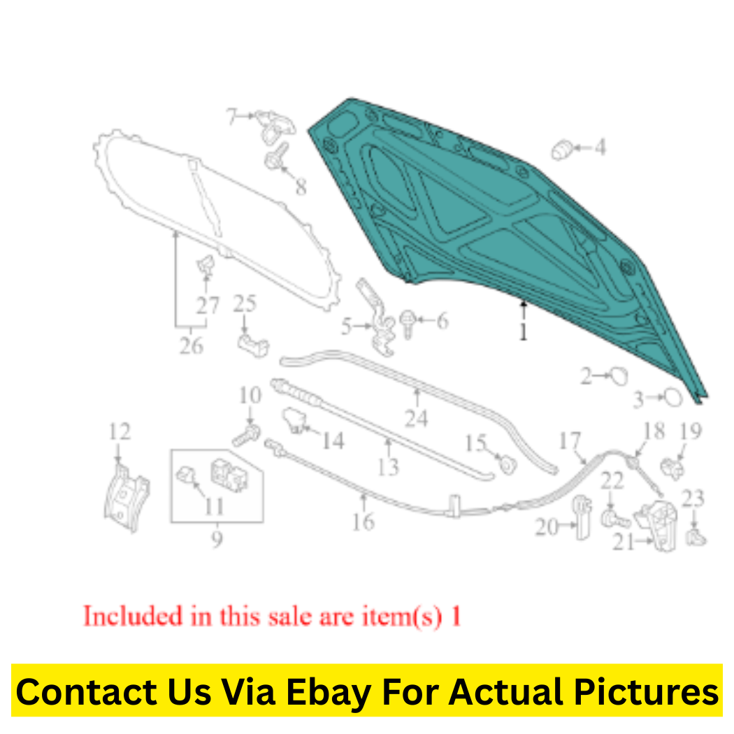 2014 Volkswagen Passat Hood Panel Used OEM 561823031E