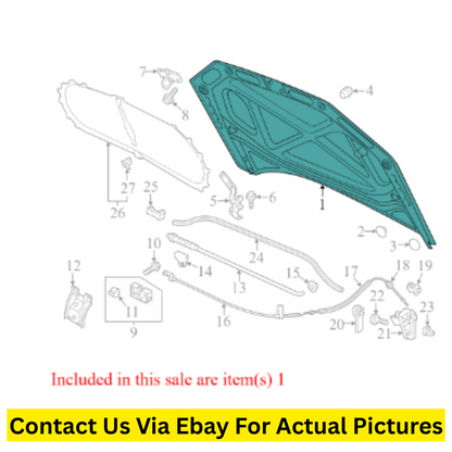 2014 Volkswagen Passat Hood Panel Used OEM 561823031E