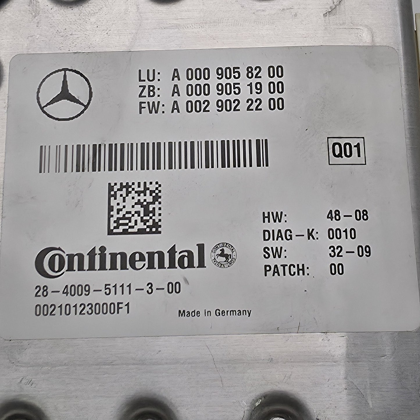2007-2009 Mercedes-Benz S550 MULTI-PURPOSE CAMERA A0009058200