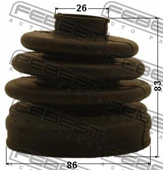 FEBEST 2003-2018 Kia Sorento Boot Inner CV Joint Kit 86X83X26 2215-BL
