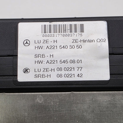2007-2013 Mercedes-Benz S-Class Rear Trunk SAM Fuse Box Relay Module A2215403050
