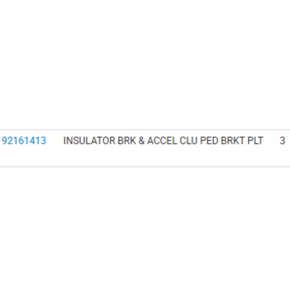 2009 Chevrolet Lumina S Pedal Bracket Plate Insulator Used OEM 92161413