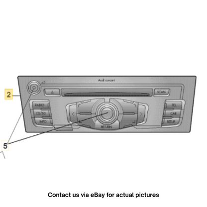 2009–2015 Audi A4 Car Radio Stereo CD MP3 SD Drive Used OEM 8T1057186P