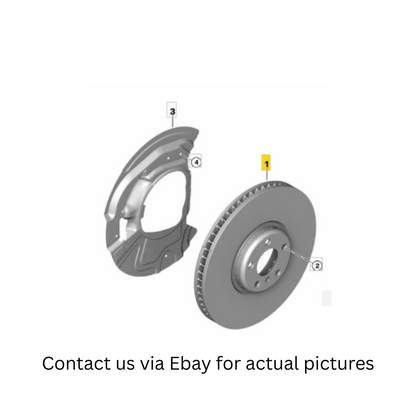 2009 BMW X5 Rear Ventilated Brake Discs Set Used OEM 34116886477