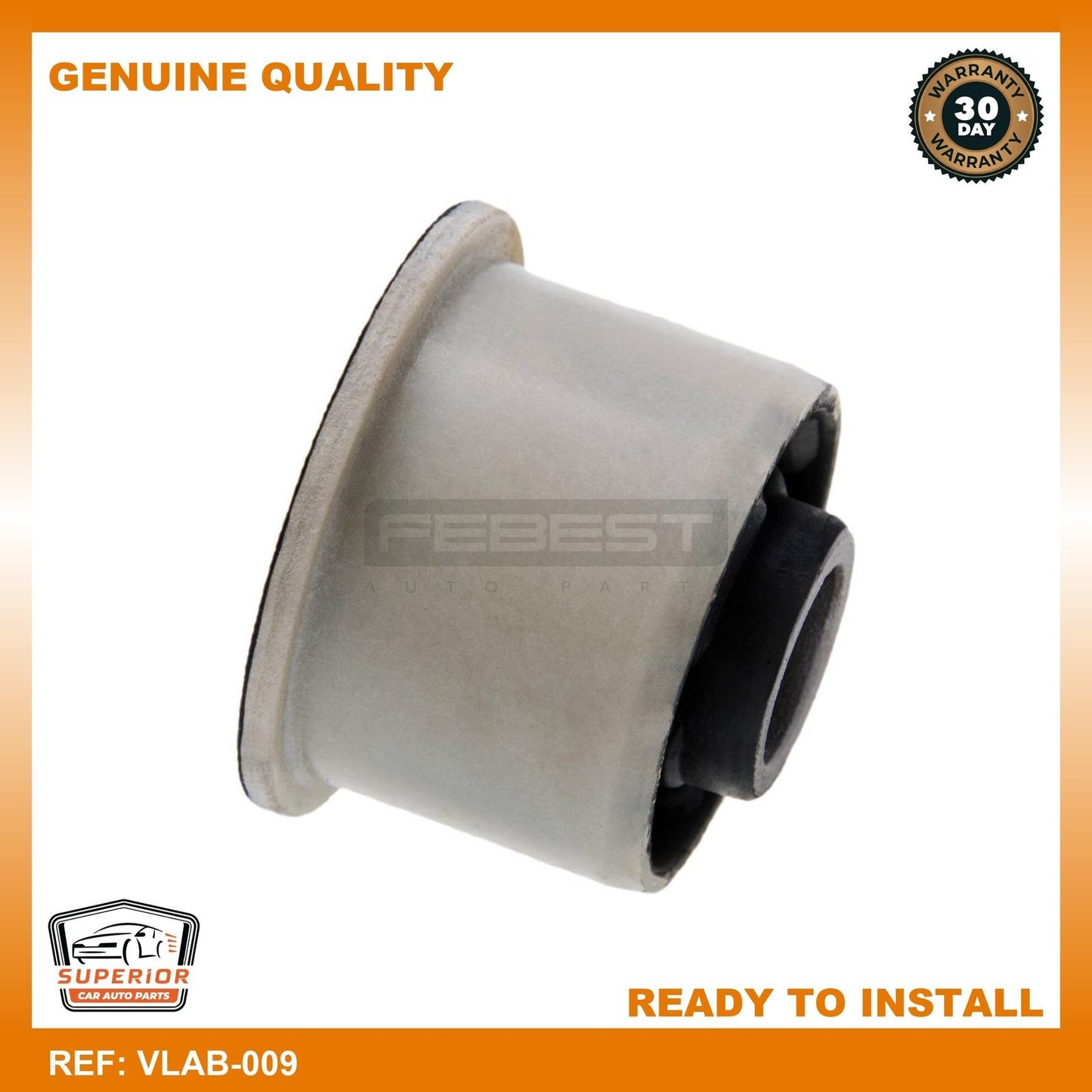 Febest Bushing, Rear Upper Control Arm VLAB-009