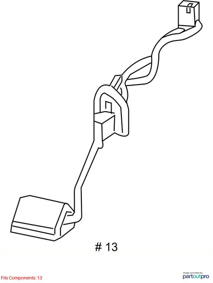 2018 Cadillac CTS Fuel Level Sensor Kit Used OEM 13592927