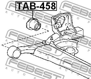 FEBEST 2008-2014 Scion xD Rear Crossmember Bushing TAB-458