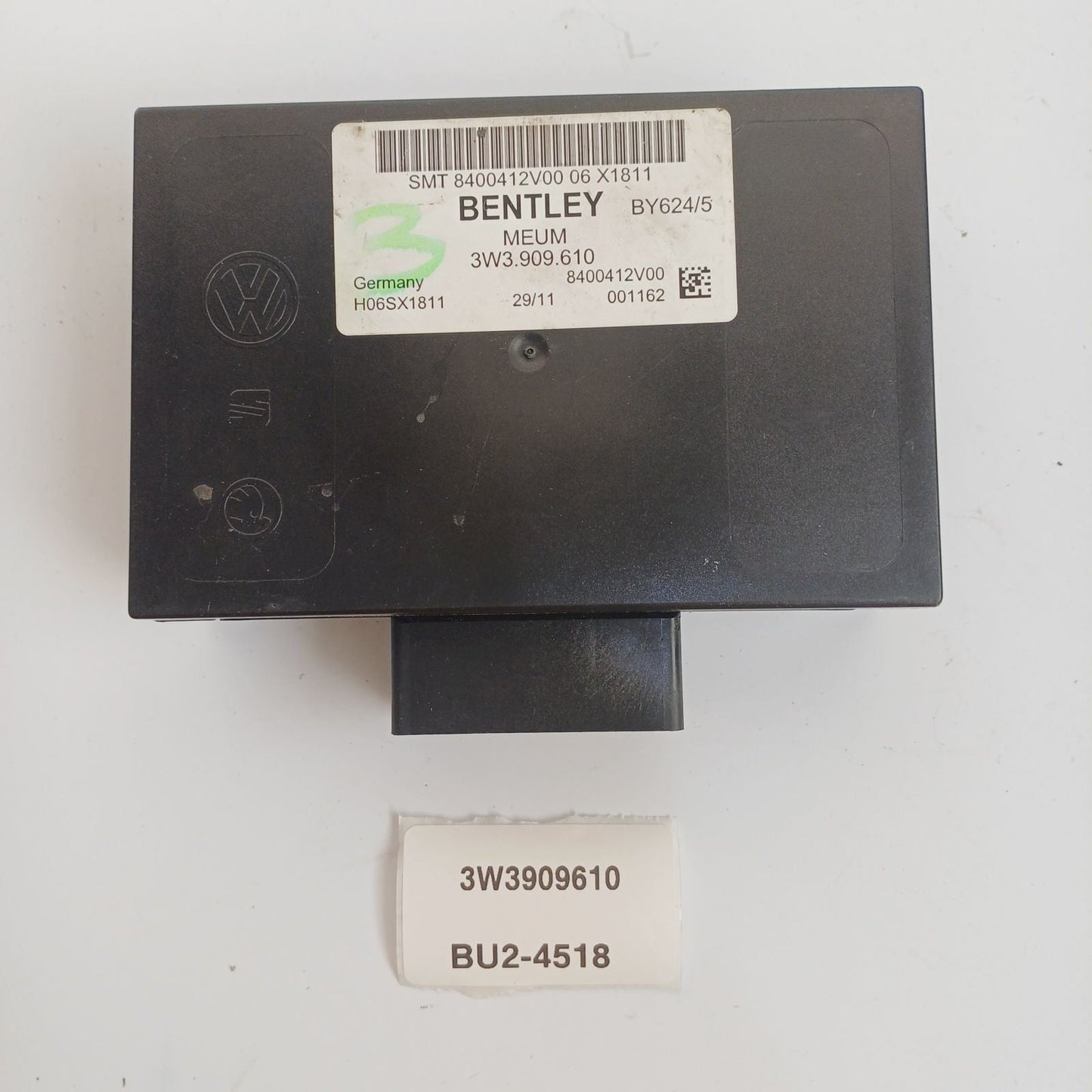 2011-2018 Bentley Continental GT Control Unit For Opening Boot Lid 3W3909610