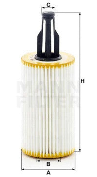 MANN-FILTER 2011-2014 Mercedes-Benz CL550 Engine Oil Filter HU7025Z