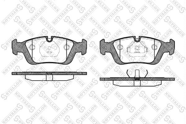 STELLOX 1992-2006 BMW 318i Brake Pad Set 1160356