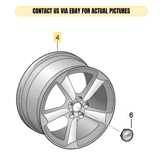 2010-2012 AUDI A4 17" ALUMINIUM ALLOY RIM WHEEL USED OEM 8K0601025AR