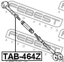 FEBEST 2001-2015 Toyota Camry Rear Left Transverse Rod Bushing TAB-464Z