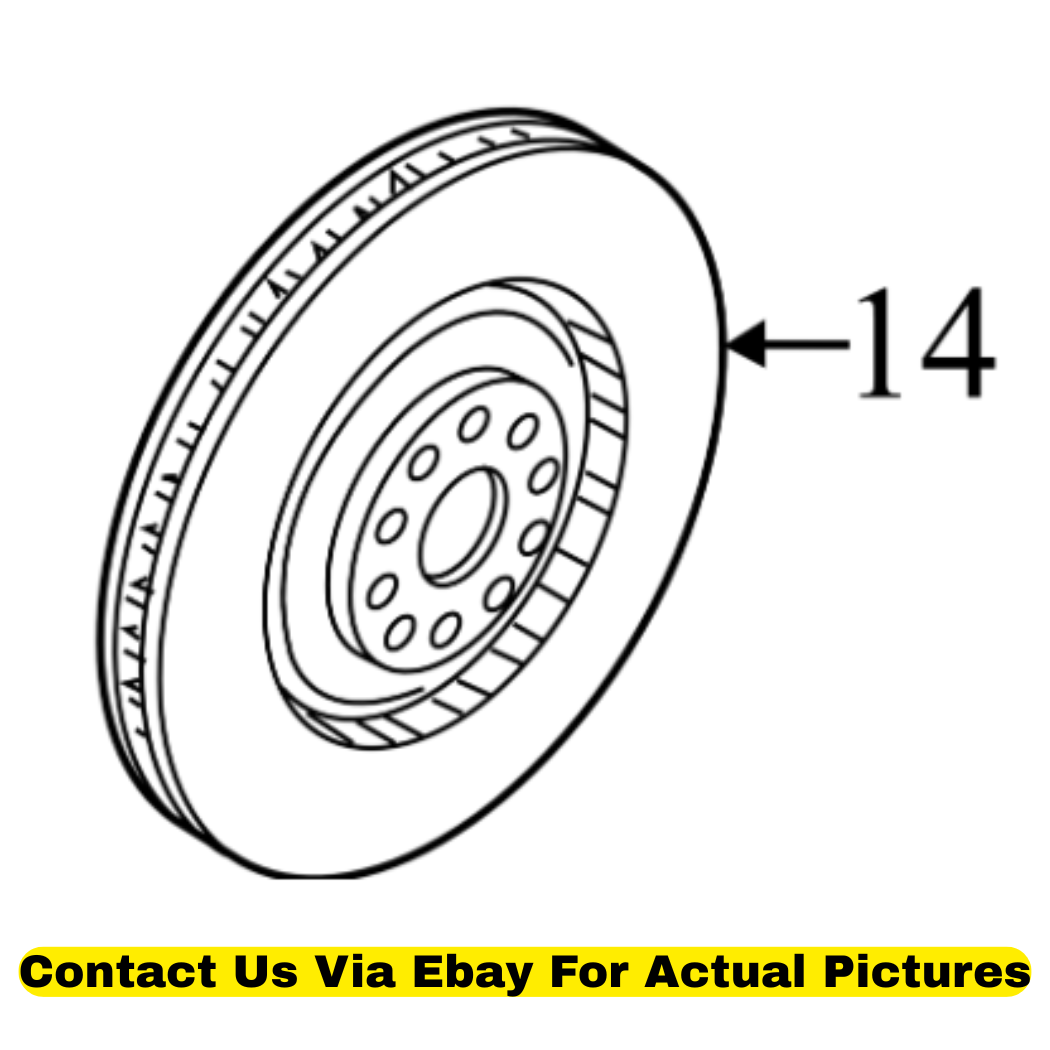2012 Audi A8 Quattro Front Disc Brake Rotor Used OEM 4H0615301AN