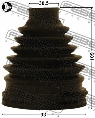 FEBEST 2009-2024 Ford Explorer Boot Inner CV Joint Kit 93x109x30.5 0115-GRJ150T