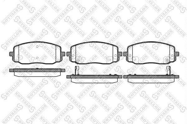 STELLOX 2012 Dodge i10 Front Disc Brake Pad Set 58101-0XA01
