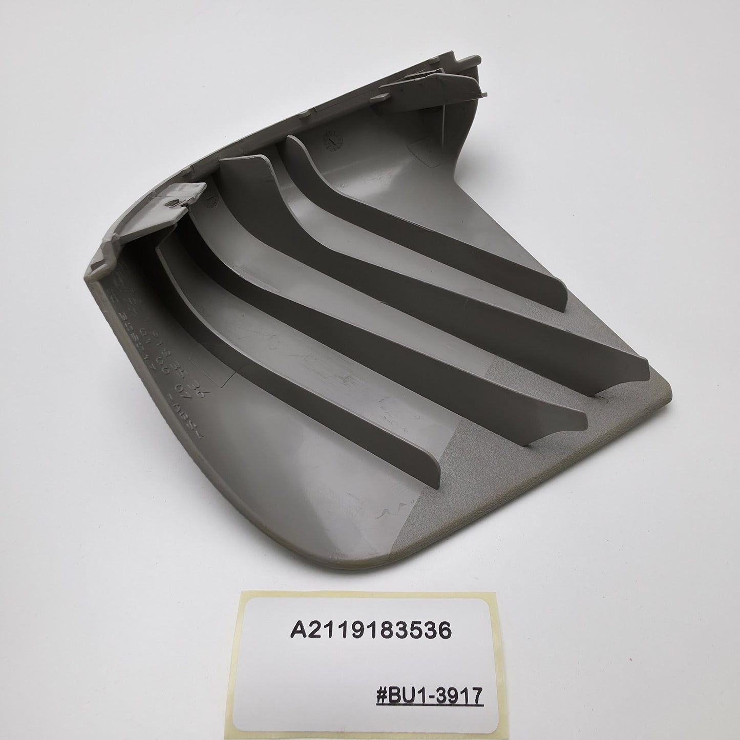 2003-2009 Mercedes E320 FRONT LEFT LOWER SEAT PLASTIC TRIM A2119183536