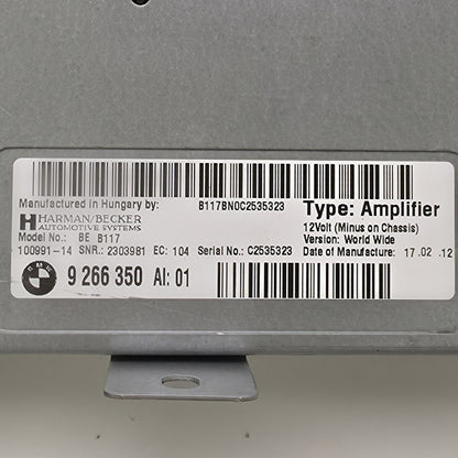 2008-2016 BMW 7 Series Harman Becker Amplifier 9266350