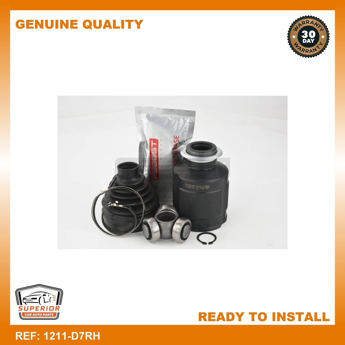 FEBEST 2015 Hyundai Tucson Inner CV Joint Right 1211-D7RH
