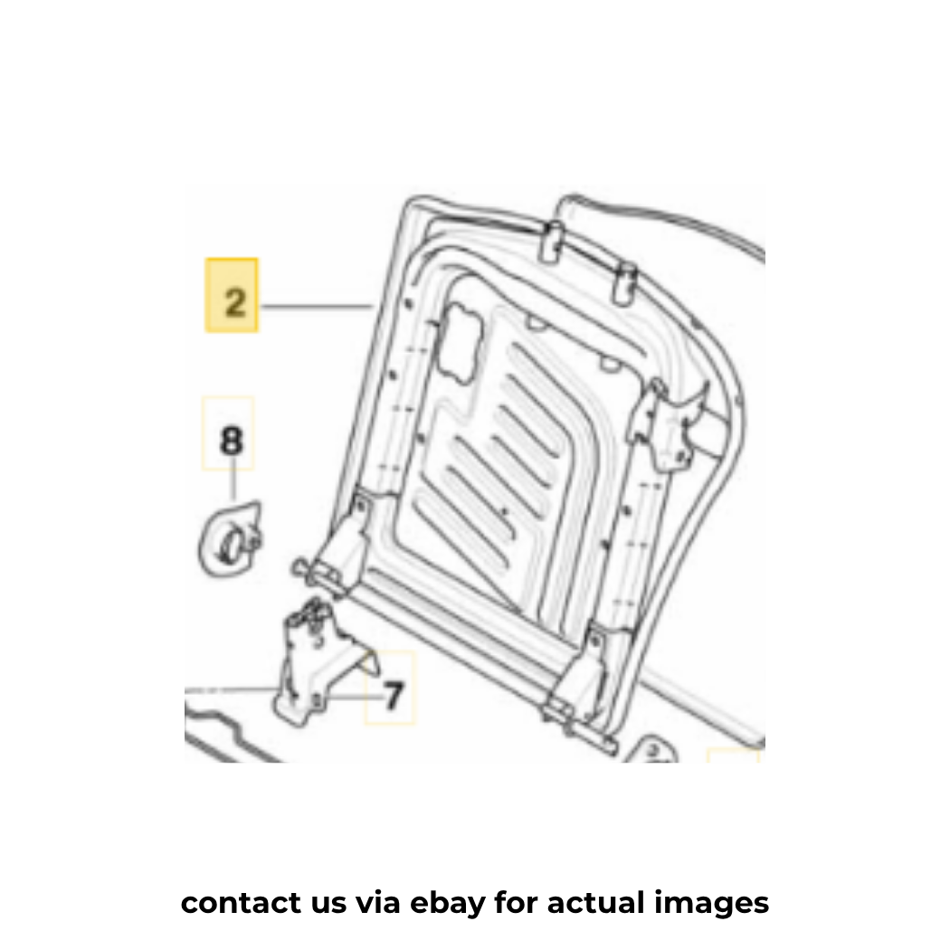 2011–2015 Mini Cooper Rear Seat Backrest Frame Left Used OEM 52202751251