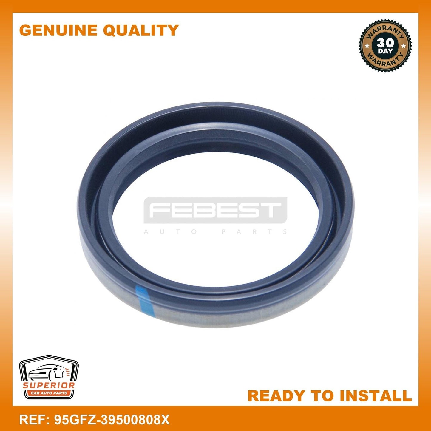 FEBEST 2001-2005 Kia Rio Oil Seal Rear Hub 95GFZ-39500808X