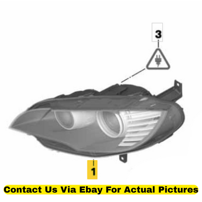 2012 BMW X6 Right Bi-Xenon Headlight Assembly Used OEM 63117287010