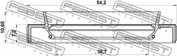 FEBEST 2006-2014 Suzuki Grand Vitara Drive Shaft Oil Seal 95HBY-40540711R