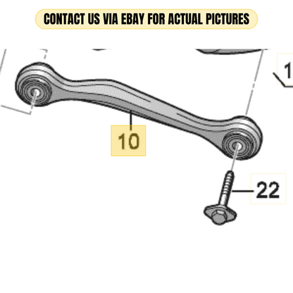 2010-2012 AUDI A4 LEFT TRACK ROD USED OEM 8K0501529L