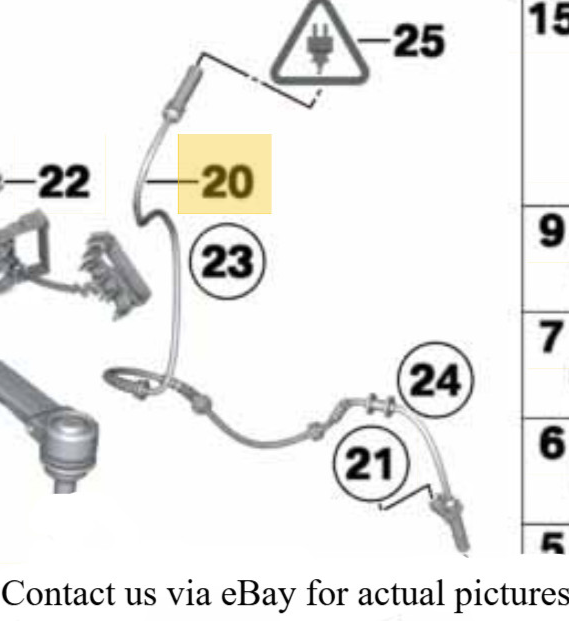 2011–2016 BMW 520i DSC Rear Pulse Generator USED OEM 34526784901