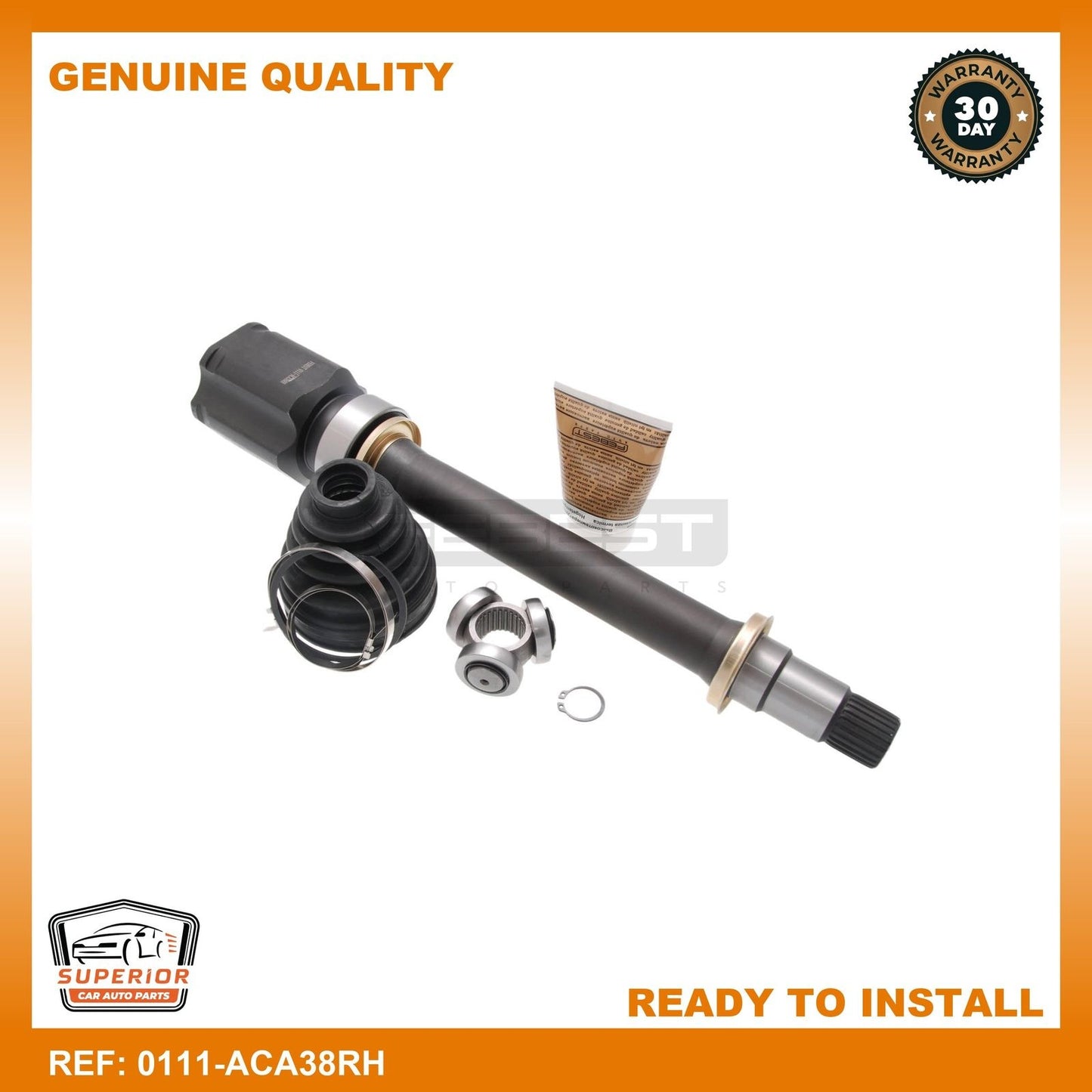 FEBEST 2014-2020 Toyota Corolla Inner CV Joint Right 0111-ACA38RH