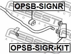 Cadillac BLS Saab Opel Vectra Rear Stabilizer Link FEBEST OPSB-SIGR-KIT 71740112