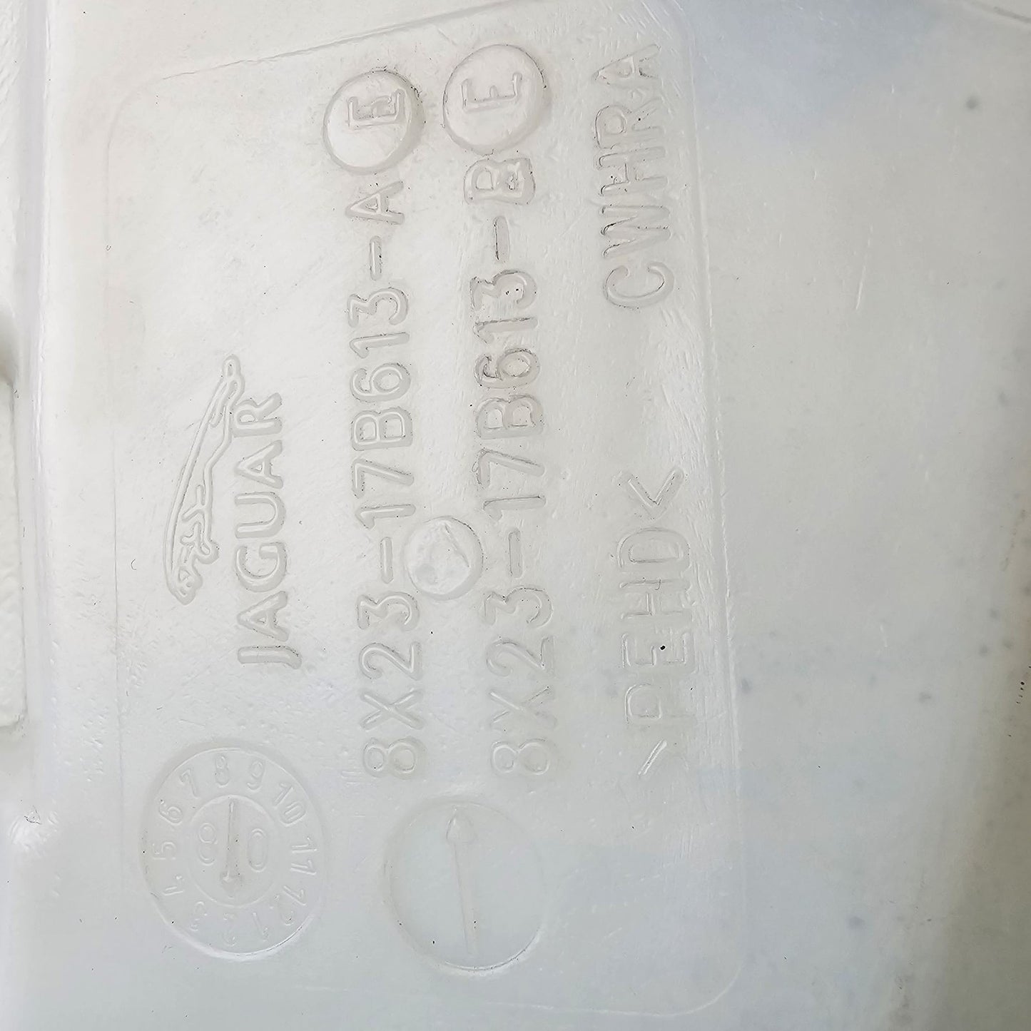 2009-2015 Jaguar XF Windshield Washer Reservoir 8X2317B613A