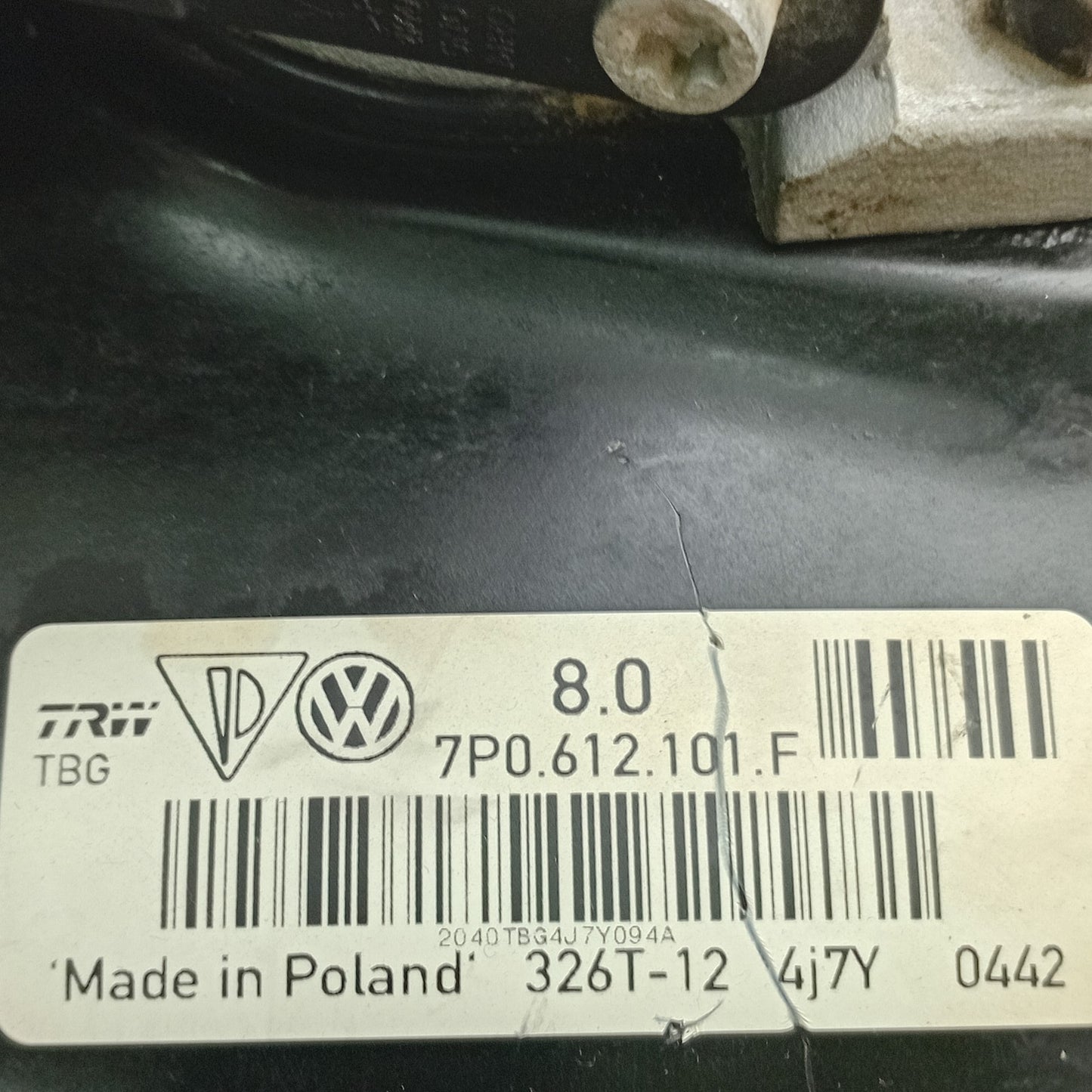 2011-2018 Porsche Cayenne Power Brake Booster 7P0612101F