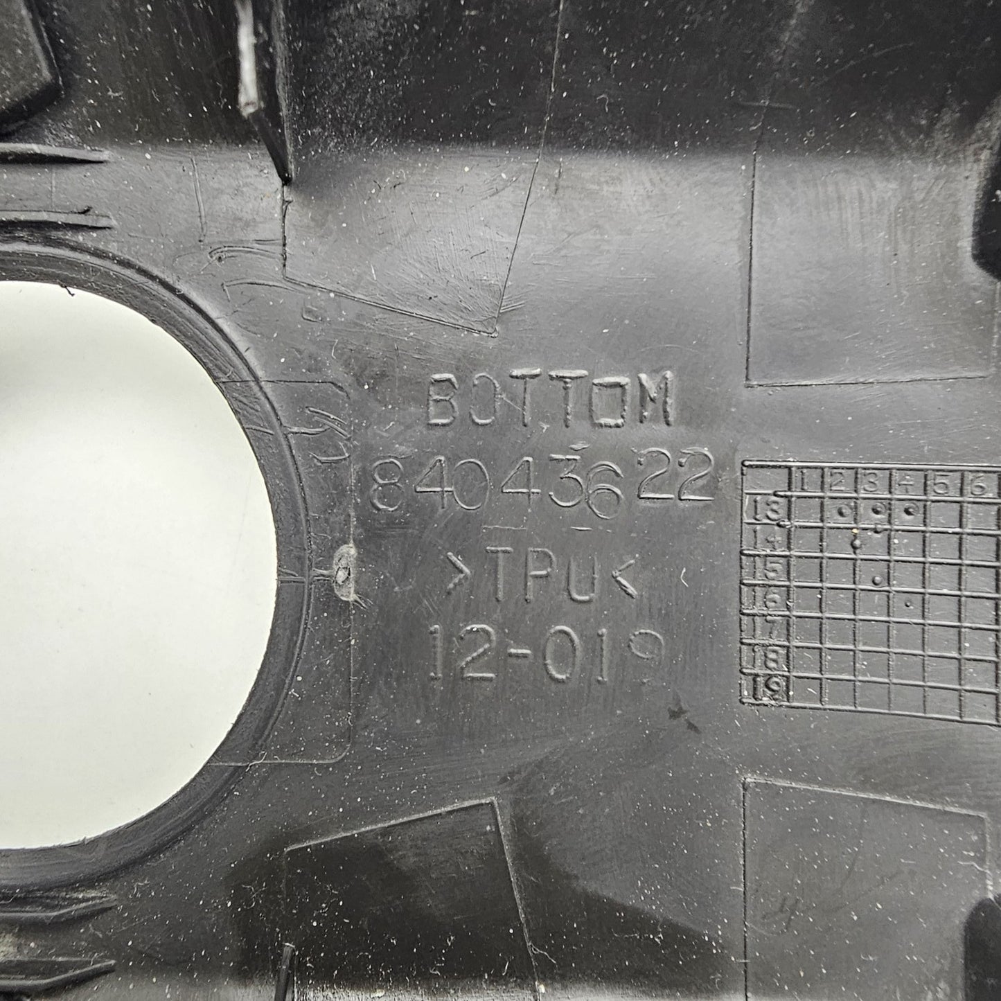 2014-2019 Cadillac ATS Jet Black Windshield Sensor Mount Bracket Cover 84043622