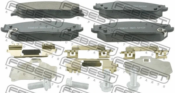 FEBEST GEELY Pad Kit Disc Brake Front 3501-EMGF