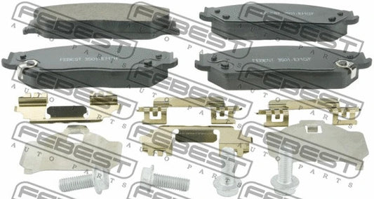 FEBEST GEELY Pad Kit Disc Brake Front 3501-EMGF