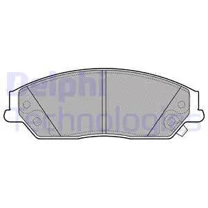 DELPHI TOYOTA Brake Pad Set LP2714