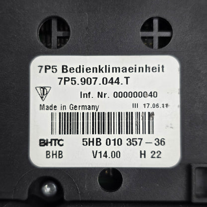 2011 Porsche Cayenne Climate Control Module 7P5907044T