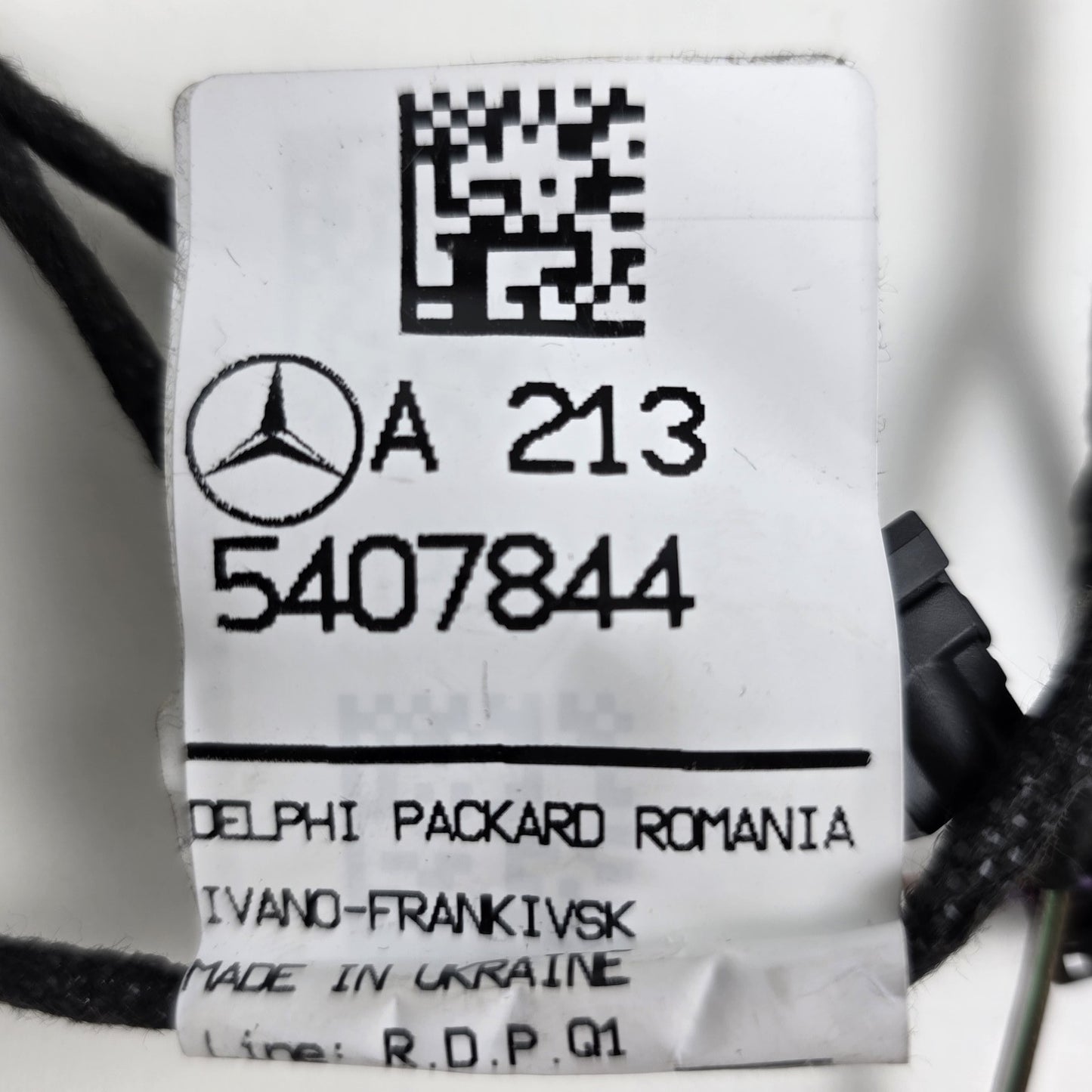 2018-2020 Mercedes E-Class Rear Left Door Wiring Harness A2135407844