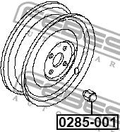 FEBEST 1995-1998 Nissan 200SX Wheel Nut 0285-001