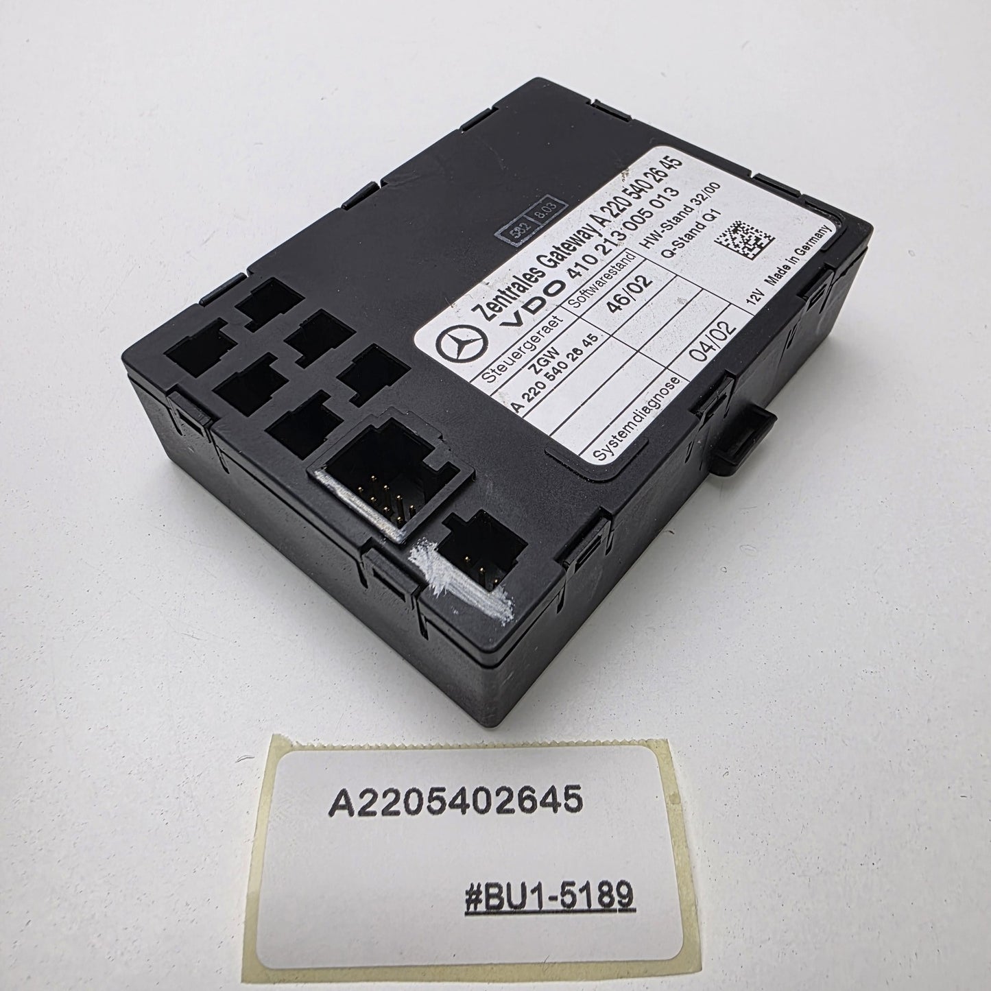 2003-2006 Mercedes-Benz S-Class Zentrales Gateway Control Module A2205402645