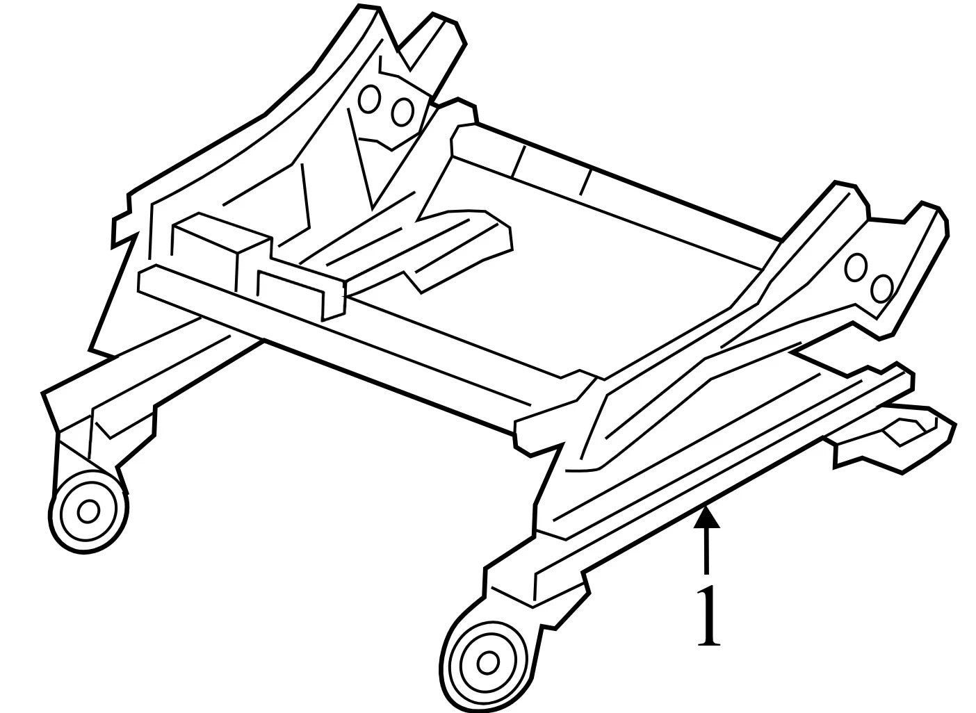 2015 Jeep Grand Cherokee Seat Adjuster Used OEM 68175313AC